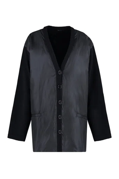 Aspesi Cardigan With Padded Front Panel
