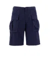 Aspesi Cargo Bermuda Shorts In Blue