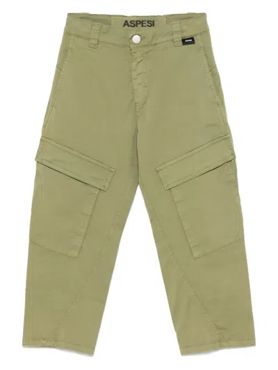 Aspesi Kids' Cargo Pants In Green