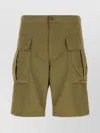 Aspesi Khaki Solid Shorts In Brown