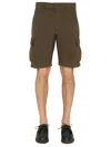 Aspesi Side-pocket Cargo Shorts In Brown