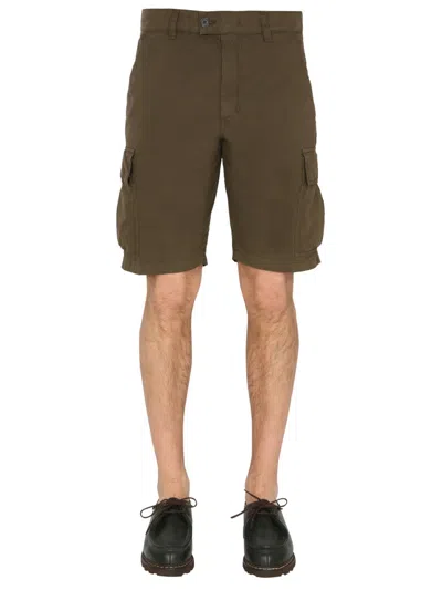 Aspesi Side-pocket Cargo Shorts In Brown