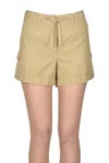 Aspesi Cargo Style Shorts In Kaki