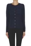 Aspesi Cashmere Cardigan In Blue