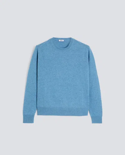 Aspesi Cashmere Crew-neck Jumper In Blue