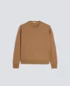 Aspesi Cashmere Crew-neck Jumper In Brown