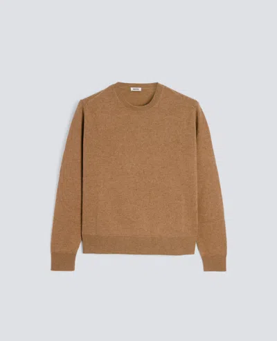 Aspesi Cashmere Crew-neck Jumper In Brown