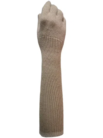 Aspesi Cashmere Gloves In Neutrals