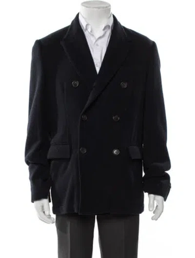 Pre-owned Aspesi Cashmere Peacoat W/ Tags In Black