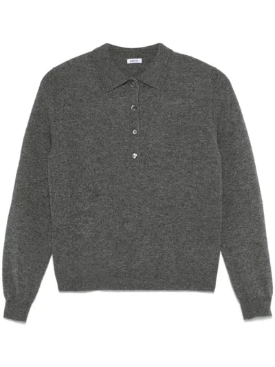 Aspesi Cashmere Polo Shirt In Grey