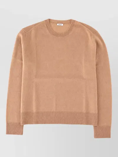 Aspesi Cashmere Crewneck Sweater In Brown