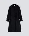 Aspesi Cashmere Wool Flannel Dress In Black