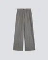 Aspesi Cashmere Wool Flannel Trousers In Gray
