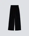Aspesi Cashmere Wool Flannel Trousers In Blue