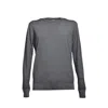 Aspesi Dark Gray Wool Crewneck Sweater In Grey
