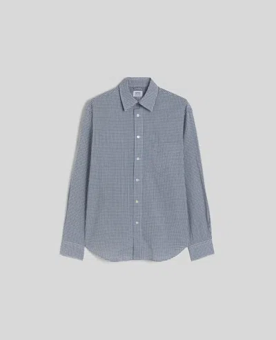 Aspesi Check Cotton Shirt In Blue