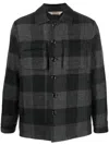 Aspesi Check-pattern Shirt Jacket In Grau