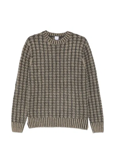 Aspesi Checked Wool Sweater In Multi