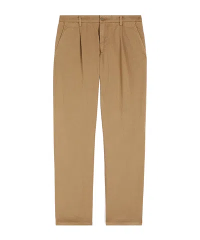 Aspesi Checkered Trousers In Nude