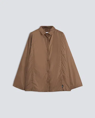 Aspesi Chemise En Nylon Rembourre In Black