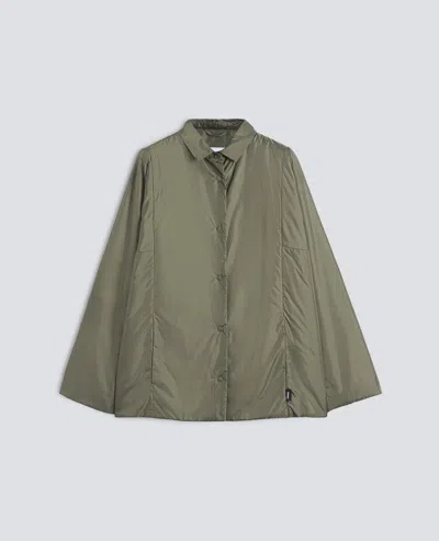 Aspesi Chemise En Nylon Rembourre In Green