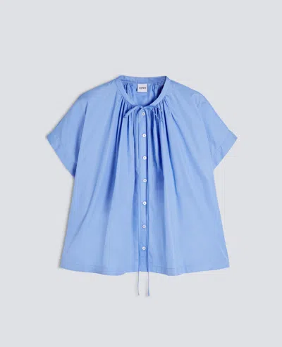 Aspesi Chemise En Popeline De Coton In Blue