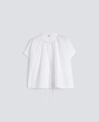 Aspesi Chemise En Popeline De Coton In White