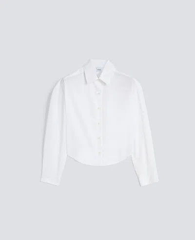Aspesi Shirt Style Top Collared Neck Long Sleeves In White