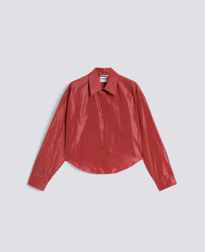 Aspesi Chemise Technique En Polyester In Red