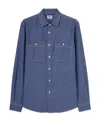 Aspesi Chest-pocket Long-sleeve Shirt In Blue