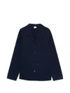 Aspesi Chest-pocket Buttoned Blouse In Blue
