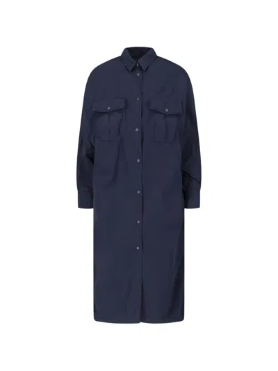 Aspesi Chest-pocket Coat In Blue