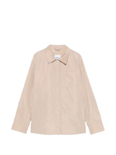 Aspesi Chest-pocket Shirt Jacket In Pink