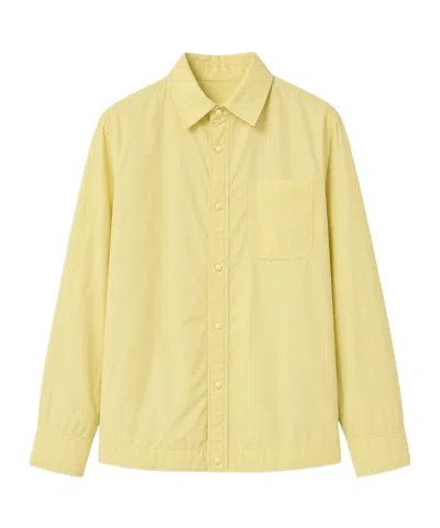 Aspesi Chest-pocket Snap-button Jacket In Yellow