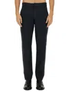 Aspesi Tailored Chino Trousers With Pockets In Blue
