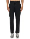 Aspesi Trousers With Functional Pockets And Belt Loops In Blue