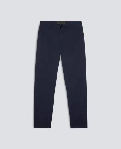 Aspesi Chino Trousers In Cotton And Linen Gabardine In Blue