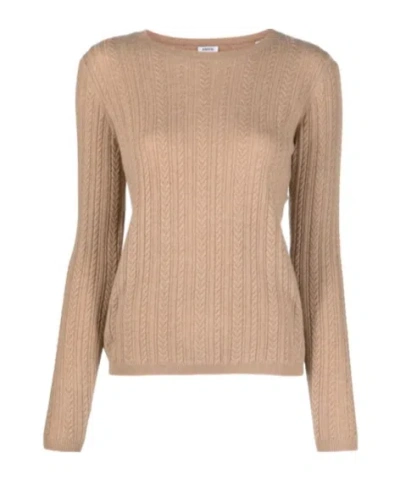 Aspesi Chunky Knit Sweater In Brown