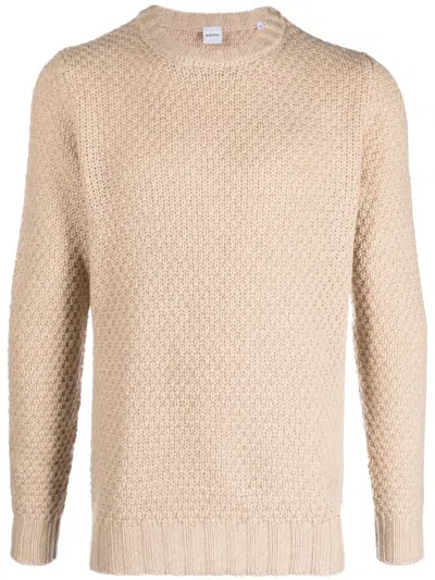 Aspesi Chunky-knit Wool Jumper In Nude