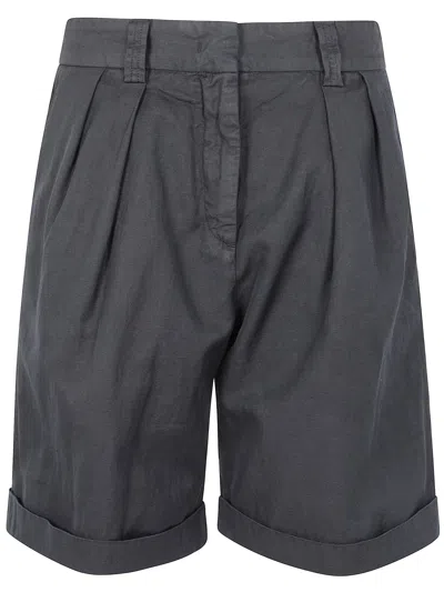 Aspesi Classic Bermuda Trousers In Navy
