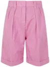 Aspesi Classic Bermuda Trousers In Pink