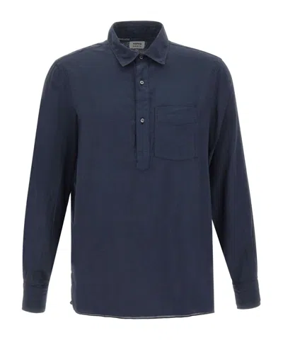Aspesi Classic Button-up Shirt In Blue