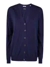 Aspesi Classic Cardigan In Blue
