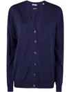 Aspesi Classic Cardigan In Navy