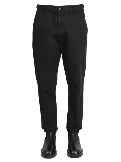 Aspesi Classic Chino Trousers For Men In Black
