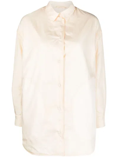Aspesi Classic-collar Long-sleeve Shirt In Neutrals