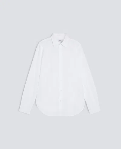 Aspesi Classic Indian Chambray Shirt In White