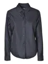 Aspesi Classic Long-sleeved Shirt In Navy