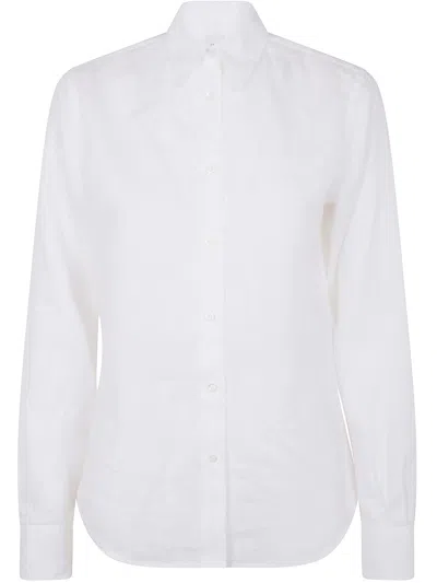 Aspesi Camicia In Popeline Di Cotone In White