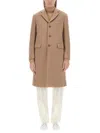 Aspesi Classic Oversize Coat With Notched Lapel In Neutral